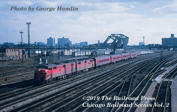 Gulf Mobile & Ohio GM&O passenger train in Chicago Illinois