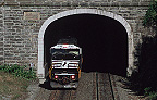 Vol 05 # 07 NS 6748 Norfolk Southern SD60I exiting tunnel at Gallitzin, Pennsylvania, Postcard