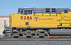 PC Vol 05 # 23 UP 5286 Side detail portrait of Union Pacific ES44AC at Maxwell, Nebraska