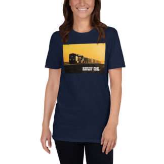 girl wearing haulin coal railroad tee shirt
