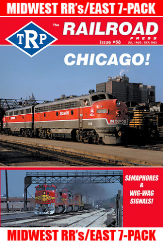 The Railroad Press TRP Magazine Issue #58 featuring Midwest Railroads (East) 7-Pack on the cover
