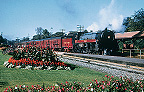 Canadian Pacific Royal Hudson passenger steam train Montreal West. Postcard Vol 09 #13.