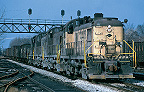 Reading RS3's ore train at Birdsboro, PA Postcard Vol 07 # 23